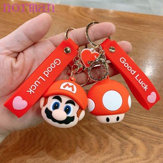 Norman พวงกุญแจจี้ตุ๊กตาการ์ตูนมาริโอ้ Super Mario น่ารักสําหรับห้อยกระเป๋ากุญแจ