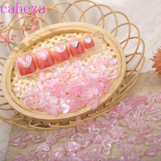 Cabeza กลิตเตอร์ พลอยเทียม รูปหัวใจ สีชมพู สําหรับตกแต่งเล็บ DIY