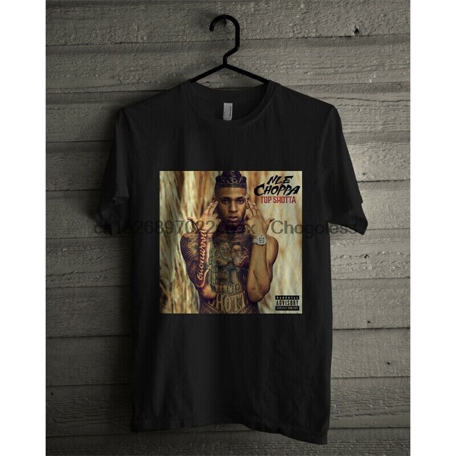 QNเสื้อยืดคอกลมNLE CHOPPA TOP SHOTTA T Shirt USA Size S to 4XLS-3XL