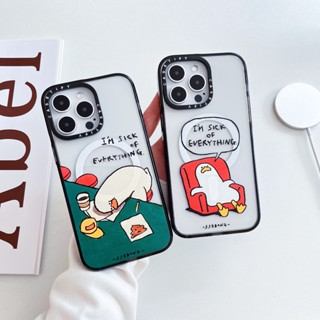 【Decadent Duck】casetify เคสโทรศัพท์มือถืออะคริลิค ดูดซับแม่เหล็ก คุณภาพสูง สําหรับ iPhone 14 Pro max 13 13 Pro max 11 Pro max 14 14Pro 12 12Pro 12 Pro max 13Pro