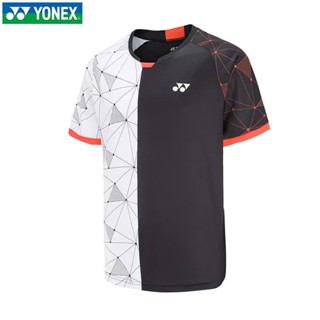 Yonex เสื้อยืด แขนสั้น แบบแห้งเร็ว ลายแบดมินตัน สําหรับผู้ชาย และผู้หญิง