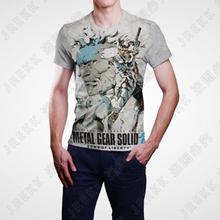 ใหม่ เสื้อยืดลําลอง แขนสั้น พิมพ์ลายเกม Mgs Metal Gear Solid 3D แฟชั่นฤดูร้อน สําหรับผู้ชาย ผู้หญิง