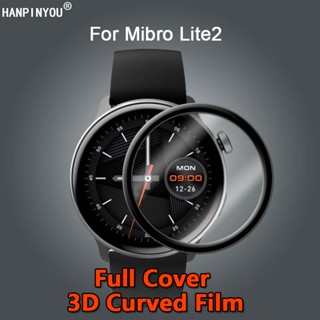 สําหรับ Mibro Lite2 Lite 2 Smart Watch Band Full Cover HD Clear Plating Soft PET PMMA ฟิล์ม 3D ตัวป้องกันหน้าจอโค้ง - ไม่ใช่กระจกนิรภัย