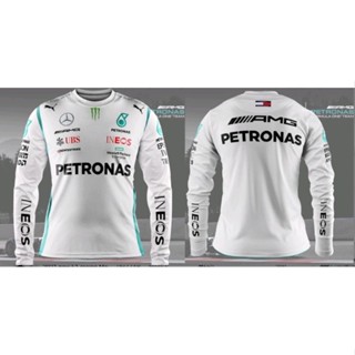 ใหม่ เสื้อยืด แขนยาว แบบแห้งเร็ว F1 สําหรับเด็กผู้ชาย