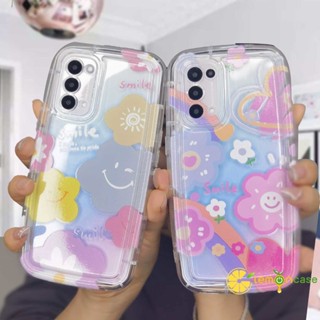 เคสโทรศัพท์มือถือแบบนิ่ม ใส กันกระแทก กันรอยเลนส์กล้อง ลายดอกไม้ สําหรับ Realme C30 C30S C33 C21 C31 C35 C25 C11 2021 C21Y C15 C20 C3 C12 C2