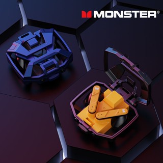 Monster XKT09 หูฟังบลูทูธ 5.2 โหมดสัมผัสอัจฉริยะ พร้อมไมโครโฟน สําหรับเล่นเกม