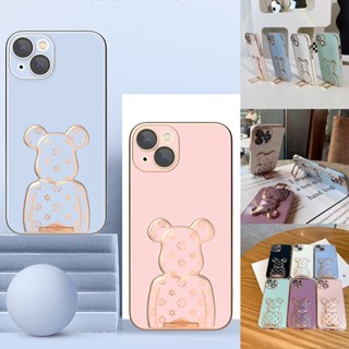 เคส VIVO y16 V2204 V2214 การ์ตูนหมีน่ารัก แบบพกพา และเคสนิ่ม เคสโทรศัพท์