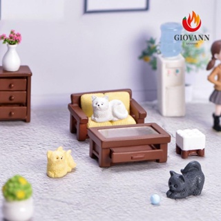 Giovanni ฟิกเกอร์เรซิ่น รูปเก้าอี้บอนไซ DIY สําหรับตกแต่งเฟอร์นิเจอร์ 1 ชิ้น|เครื่องประดับตกแต่งบ้านตุ๊กตา แบบตั้งโต๊ะ