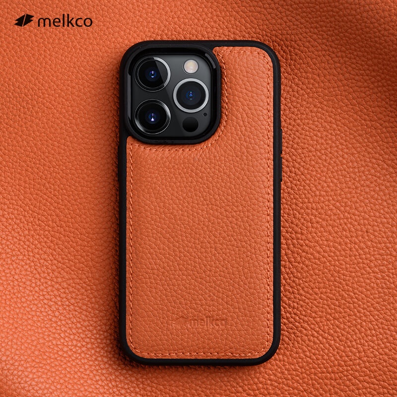Melkco เคสหนังพรีเมี่ยมสําหรับ iPhone 14 Pro Max 15 Plus 16 Pro ธุรกิจธรรมชาติหรูหรา Cowhide ฝาครอบโทรศัพท์