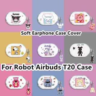 【imamura】เคสหูฟัง แบบนิ่ม แบบใส ลายนักบินอวกาศ สําหรับ Robot Airbuds T20 T20