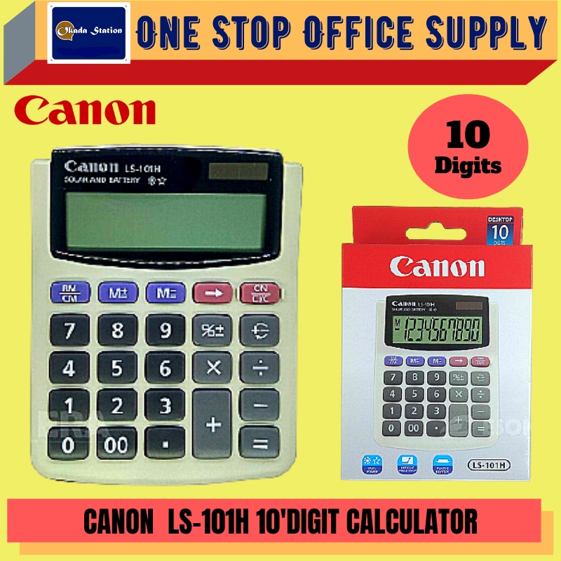 CANON CALCULATOR LS-101H / เครื่องคิดเลข Canon / เครื่องคิดเลข LS 101H / เครื่องคิดเลข 10 หลัก / LS-