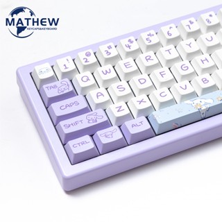 Cinnamon Keycap Set ชุดปุ่มกดคีย์บอร์ด 140 คีย์ PBT ลายเชอร์รี่ สําหรับ RK MK และคีย์บอร์ดเชิงกลอื่น ๆ