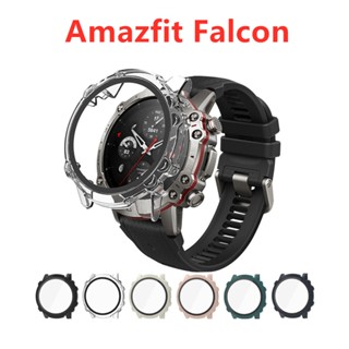 กระจก + เคสป้องกัน สําหรับ Amazfit Falcon A2029 อุปกรณ์เสริมนาฬิกากันชนรอบด้าน