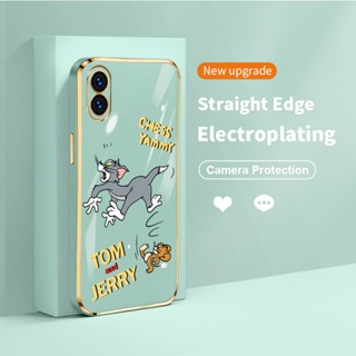 เคสซิลิโคนนิ่ม ทรงสี่เหลี่ยม ลาย Tom and Jerry สําหรับ Nothing Phone1