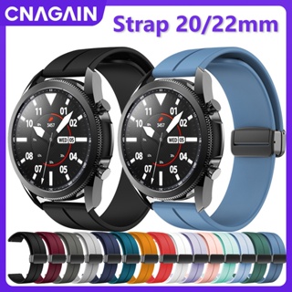 Cnagain สายนาฬิกาข้อมือแม่เหล็ก 20 มม. 22 มม. แบบเปลี่ยน สําหรับ HUAWEI GT3 Pro 46 มม. GT2 Pro GT 3 46 มม. HUAWEI Watch 3 Pro