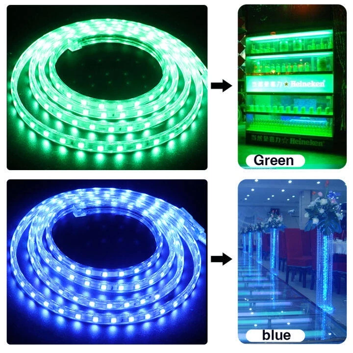 Amiuo ไฟแต่งห้อง ไฟเส้นLED 220V 5050 กันน้ำ สำหรับตกแต่งบ้าน/รถ/อาคาร strip light ใช้งานกลางแจ้งได้ กันน้ำ ทนแดด 10M/15M/20M/30M thumbnail 4