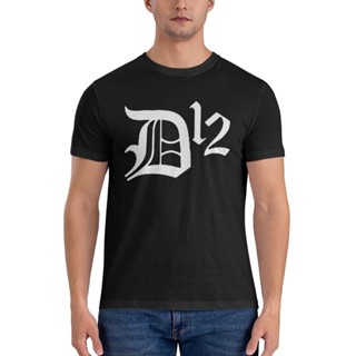 เสื้อยืด ผ้าฝ้าย พิมพ์ลายกราฟฟิค Rap Eminem D12 Slim Shady D-12 Revival 2