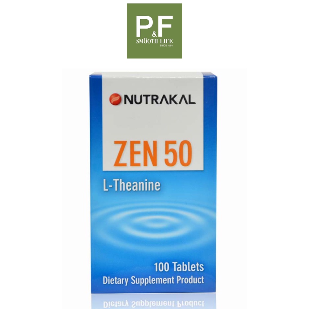 อาหารเสริม  Zen 50 (L-theanine 50 mg) 30 เม็ด  คลายความเครียด ช่วยให้นอนหลับ