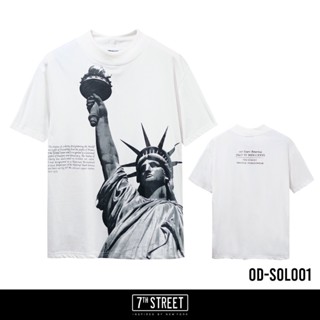 พร้อมส่ง 7th Street เสื้อยืดแบบโอเวอไซส์  () รุ่น OD-SOL001 การเปิดตัวผลิตภัณฑ์ใหม่ T-shirt