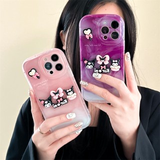 เคสซิลิโคน tpu ลายการ์ตูนคุโรมิน่ารัก สําหรับ iPhone 14 13 12 11 Pro Max 14promax