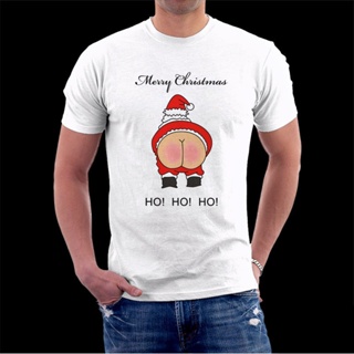 Rude Santa Father Christmas T-shirt Funny Nude Bottom men t shirt merry christmas Santa Claus shirt for men women gift T