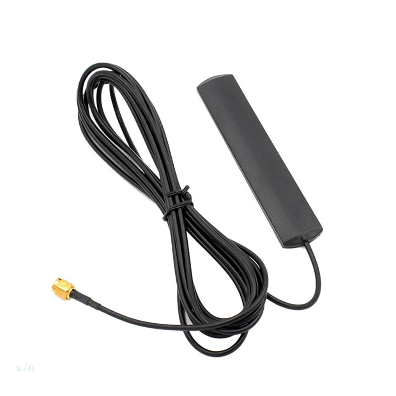Xi เสาอากาศ WIFI 4G GSM แพทช์ 700-2600MHz SMA ตัวผู้ เชื่อมต่อ 3 เมตร สายเคเบิลต่อขยาย สําหรับรถยนต์ เราเตอร์ สัญญาณบูสท์