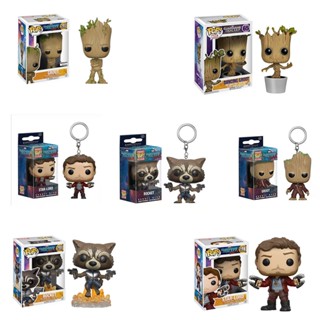 โมเดลฟิกเกอร์ Funko Pop Guardians of The Galaxy Rocket Groot Star-lord ของเล่นสําหรับเด็ก