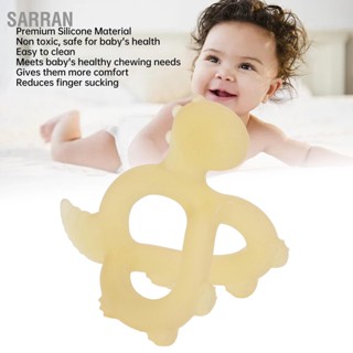 SARRAN ยางกัดของเล่นเด็กซิลิโคน 3D รูปไดโนเสาร์ Pacifier Holder Infant Teething Chew Toy สำหรับทารกแรกเกิด