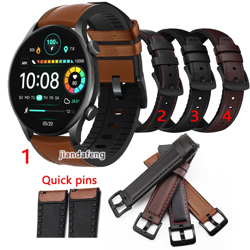 สายหนังซิลิโคนกีฬากันน้ําสําหรับ Haylou Solar Plus RT3 สมาร์ทวอทช์