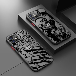 เคสโทรศัพท์มือถือ ผิวด้าน กันรอยนิ้วมือ ลายวันพีช สีดํา สําหรับ Apple iPhone 14 13 12 11 PLUS PRO MAX MINI 6 6S 7 8 PLUS X XS XR X MAX SX MAX SE2020 SE2022