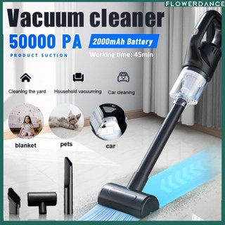 เครื่องดูดฝุ่นไร้สายแบบใช้มือถือสำหรับ Home Sweeping 5000Pa Strong Cyclone Suction Multi Functional Brush Dust Catcher Flower