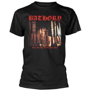 ขายดี เสื้อยืด พิมพ์ลาย Bathory  The Sign ของขวัญคริสต์มาส สําหรับผู้ชาย 872802