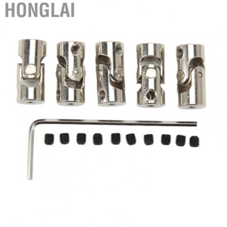 Honglai 2mm Universal Joint Shaft Coupling  Steel 2 Section 5PCS Universal Joint Couplings  for Motors