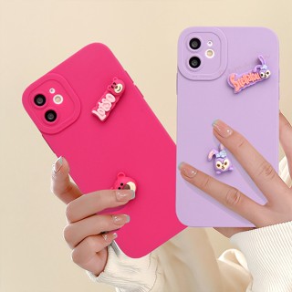 เคสซิลิโคนนิ่ม ลายการ์ตูนน่ารัก 3D สําหรับ iPhone 11 12 13 14 Pro MAX Plus Mini X XR XS MAX 6 S 7 8 Plus SE 2020 11Pro 12pro 13Pro