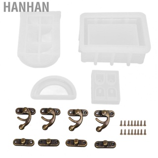 Hanhan Resin Box Molds Treasure  Silicone Molds Easy Demoulding for Gifts