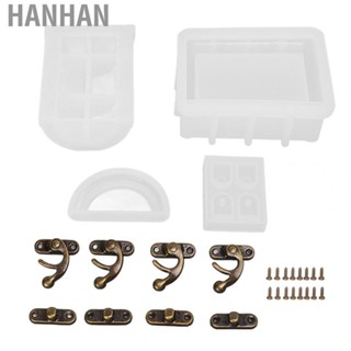 Hanhan Resin Box Molds Treasure  Silicone Molds Easy Demoulding for Gifts