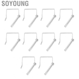 Soyoung Shaft Locking Pin  10PCS Square Quick Latching Trailer Coupler Pin Low Noise 70mm Galvanized Iron  for Truck