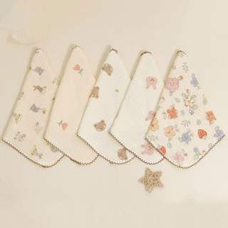 haha Baby Face-Towel Infant Drool Bib Wash Cloth Cotton Muslin-Handkerchief Skin Friendly Nursing Bib Towel Child Burp C