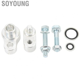 Soyoung Rear AC Block Off Kit  Aluminum Alloy Deformation Resistant AC Block Off Bolt Set  for Car