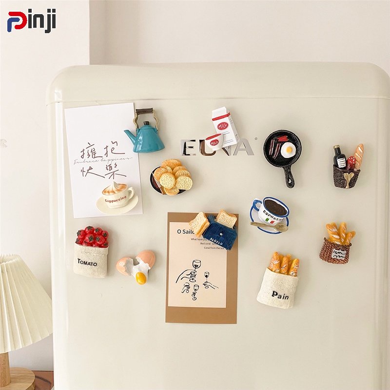 สติกเกอร์เรซิ่น DIY สําหรับติดตู้เย็น ห้องครัว 1 ชิ้น