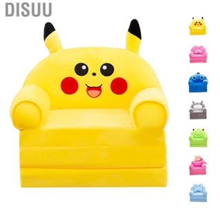 Disuu Foldable Kids Sofa  Soft Cute Cartoon Children Couch Bed with Armrests for Boys Girls Bedroom