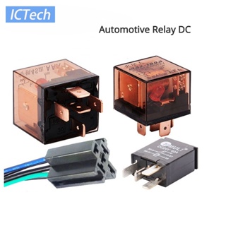 Dc 12V / 24V 40A 100A 5Pin รีเลย์ยานยนต์ กันน้ํา SPDT อุปกรณ์ควบคุมรถยนต์ รีเลย์ ความจุสูง สวิตช์ พร้อมซ็อกเก็ตรีเลย์