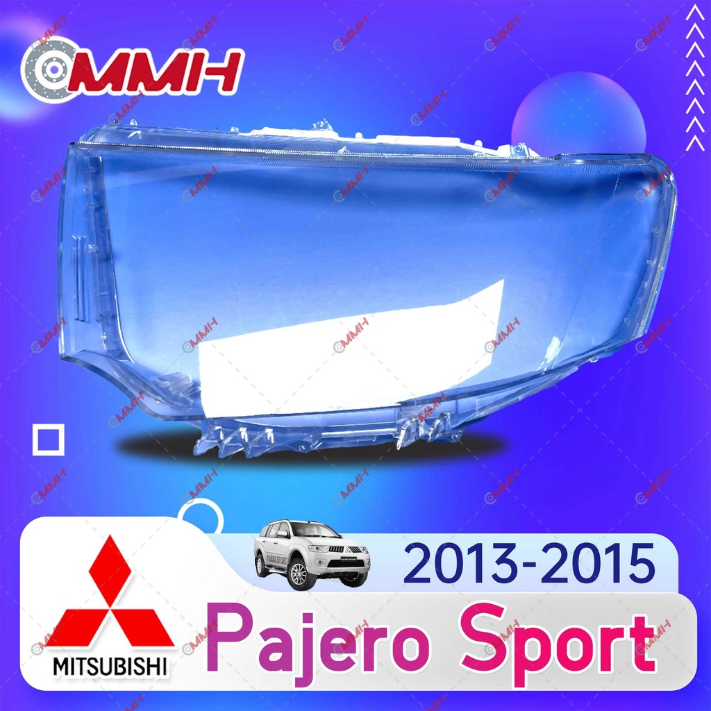 ฝาครอบไฟหน้า เลนส์ตรงรุ่น สําหรับ Mitsubishi Pajero Sport Montero 2008-2015