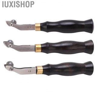 Iuxishop Adjustable Edge Creaser   Ebony Handle Leather Creaser  Adjustable Width for Make Belts For Make Belts