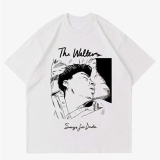 พร้อมส่ง ผ้าฝ้ายบริสุทธิ์ T-shirt    KAOS BAND THE WALTERS - SONGS FOR DAD  T-SHIRT THE WALTERS  BAJU MUSIK PRIA WANITA