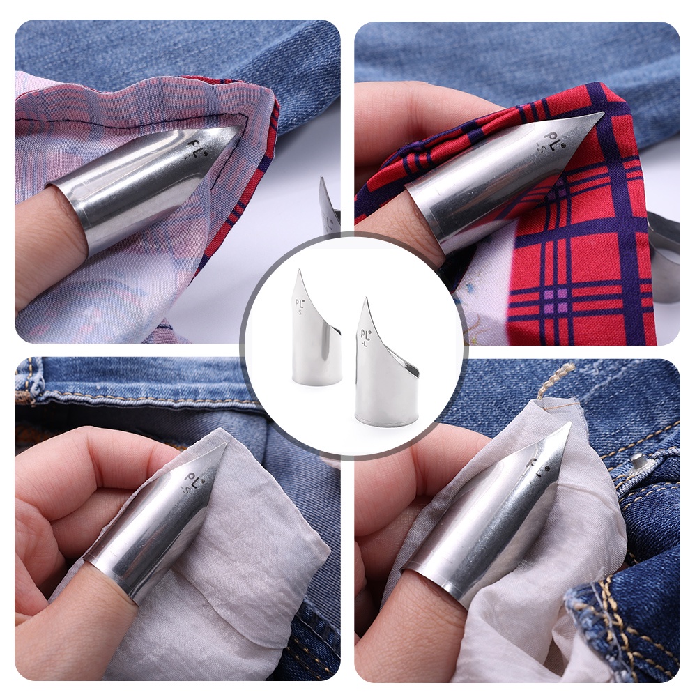 1 ชิ้น ใหม่ ปลอกสวมนิ้ว ปกเสื้อ เครื่องมือ รวดเร็ว สเตนเลส ปลอกคอ มุม กางเกง เสื้อ กระเป๋า ปลอกนิ้ว อุปกรณ์เย็บผ้า กันสนิม