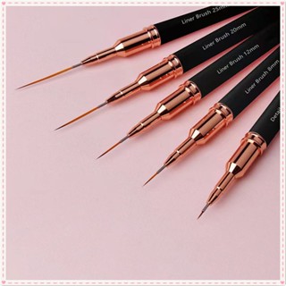 Nail Art Wire Drawing Pen With Cover Set Metal Rod Round Head Painting Phototherapy Gel Functional Brush Manicure Tool For Nail Shop JOYFEEL