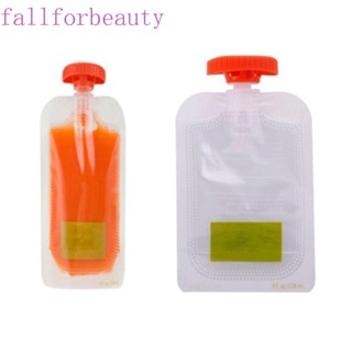 FALLFORBEAUTY ถุงพลาสติก น้ําหนักเบา ใช้ซ้ําได้ สําหรับใส่อาหาร 10 ชิ้น