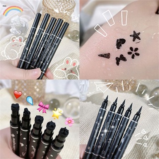 Dragon Ranee Two-In-One Black Seal Eyeliner Pen Waterproof Anti-Sweat Quick-Drying Non-Blooming Beauty Cosmetics Nuuo