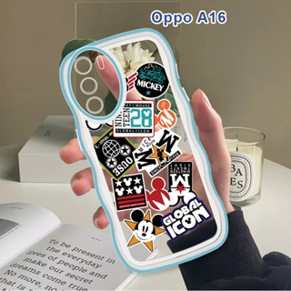 เคส OPPO A16 A16K A16E A54 A55 A74 A94 Reno 5F A95 4G เคสโทรศัพท์มือถือแบบนิ่ม กันกระแทก กันรอยกล้อง ลายมิกกี้เมาส์ แฟชั่น